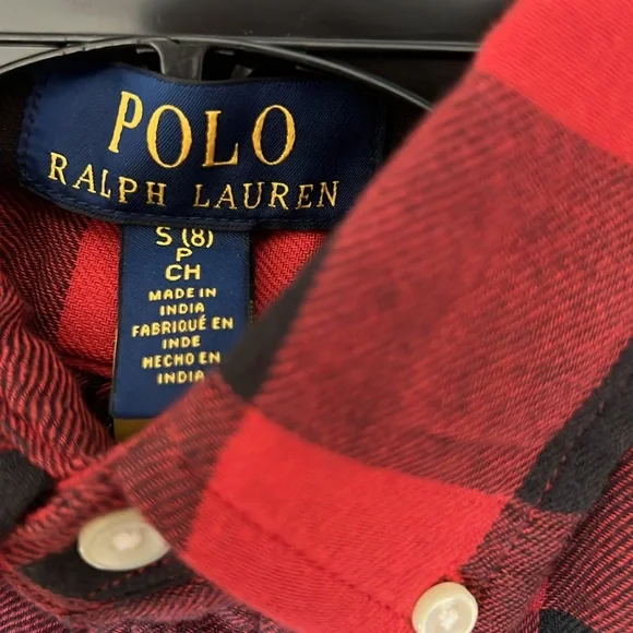 Polo Ralph Lauren Long Sleeve Buffalo Check Woven Shirt